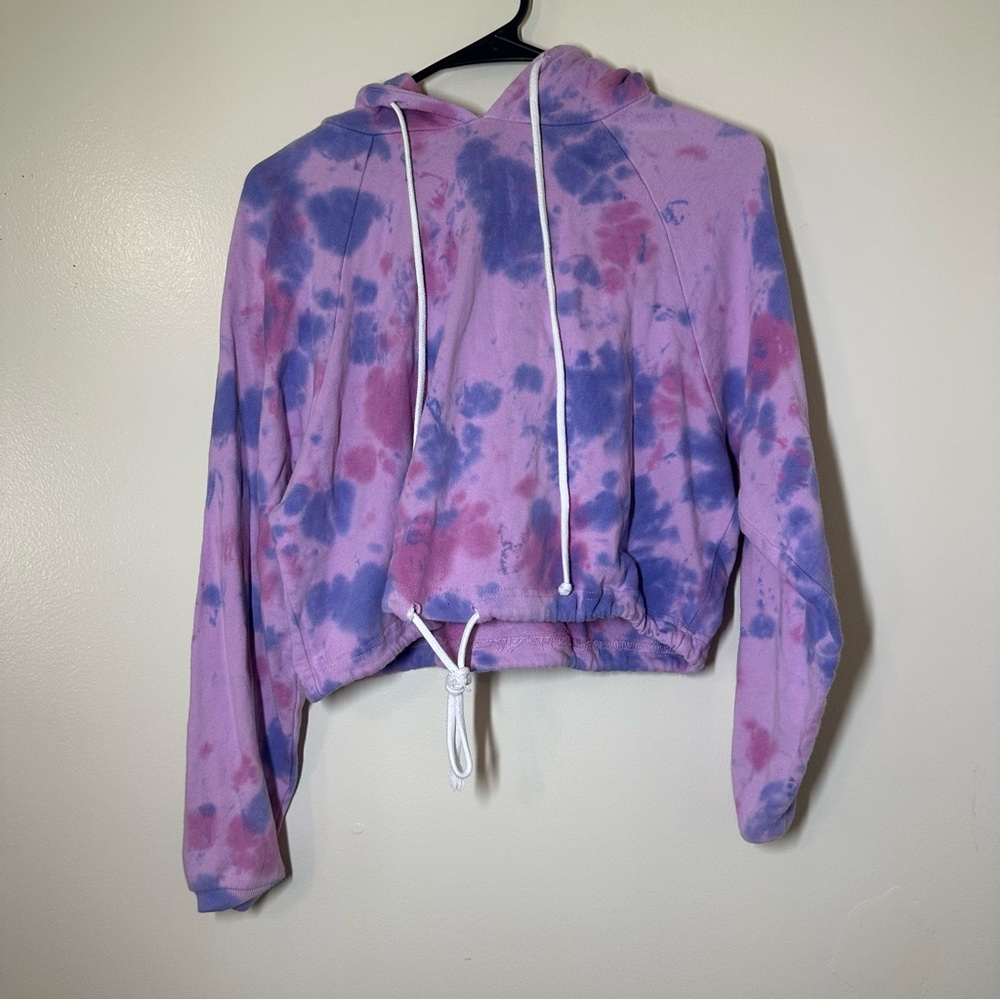 Forever 21 Purple and Pink Tie-Dye Top